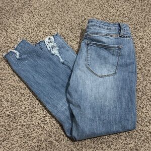 KanCan Light Blue Distressed Skinny Jeans